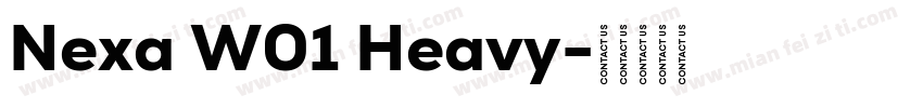 Nexa W01 Heavy字体转换